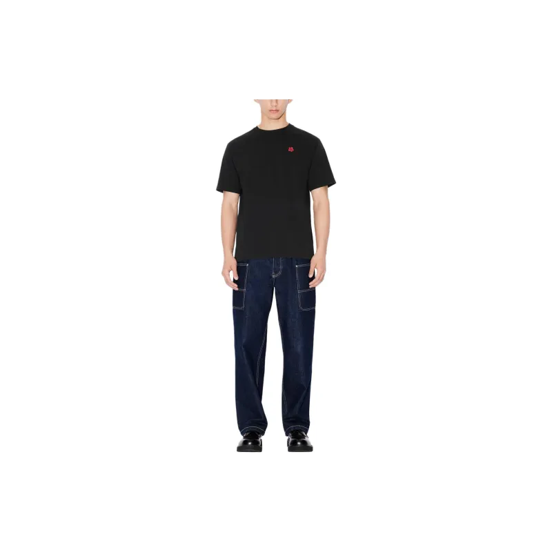 KENZO Boke Flower Embroidered Crewneck T Shirt-2