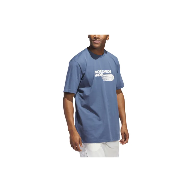 Adidas Rldwide T Shirts Men Blue-3