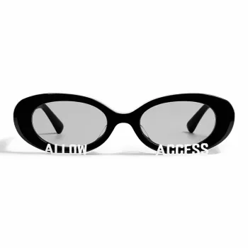 ALLOW ACCESS Plate Frame Oval Sunglasses Unisex