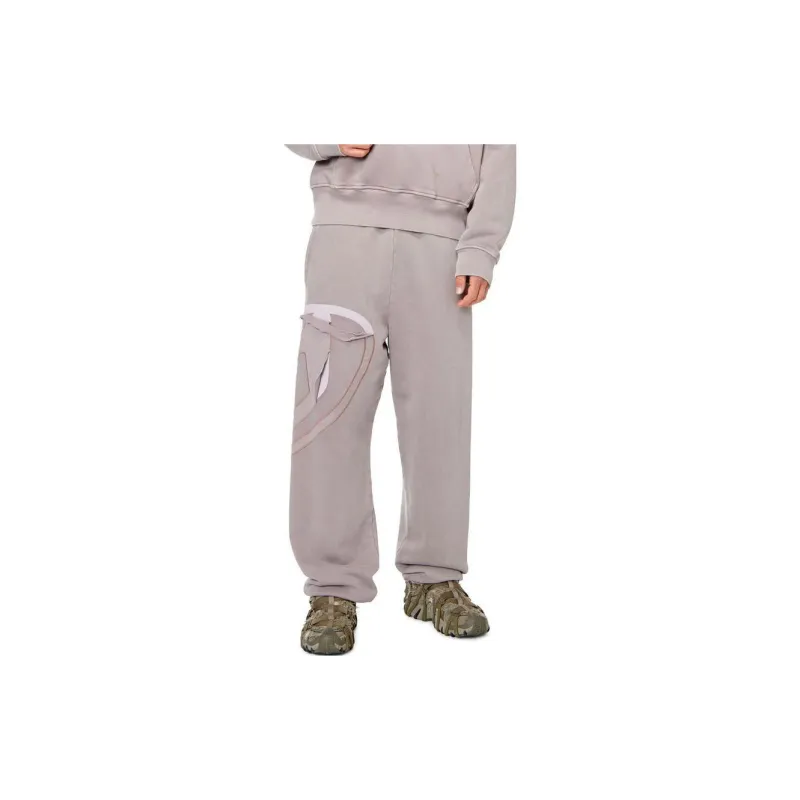 DIESEL Knitted Sports Pants Men's Brown-1