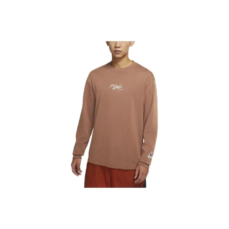 Jordan Drop Shoulder Sleeve T-Shirt Unisex Antique Brown-2