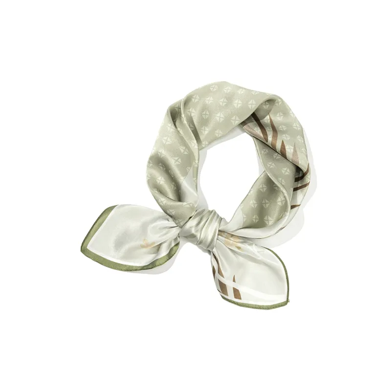Shanghai Story 100% Mulberry Silk Silk Scarves Women's Patch Bamboo Leaf Flower Gift Box Set-63