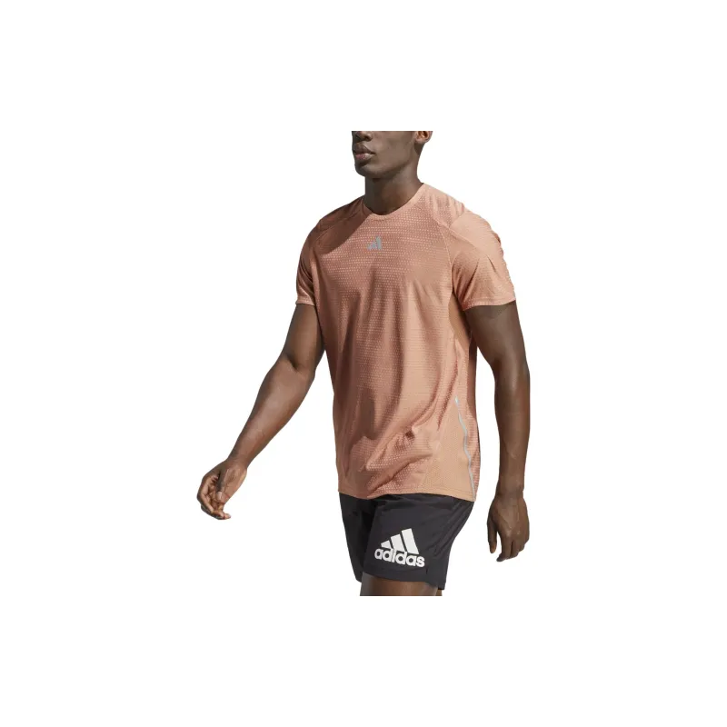 Adidas T-Shirts Men Pink Orange-3