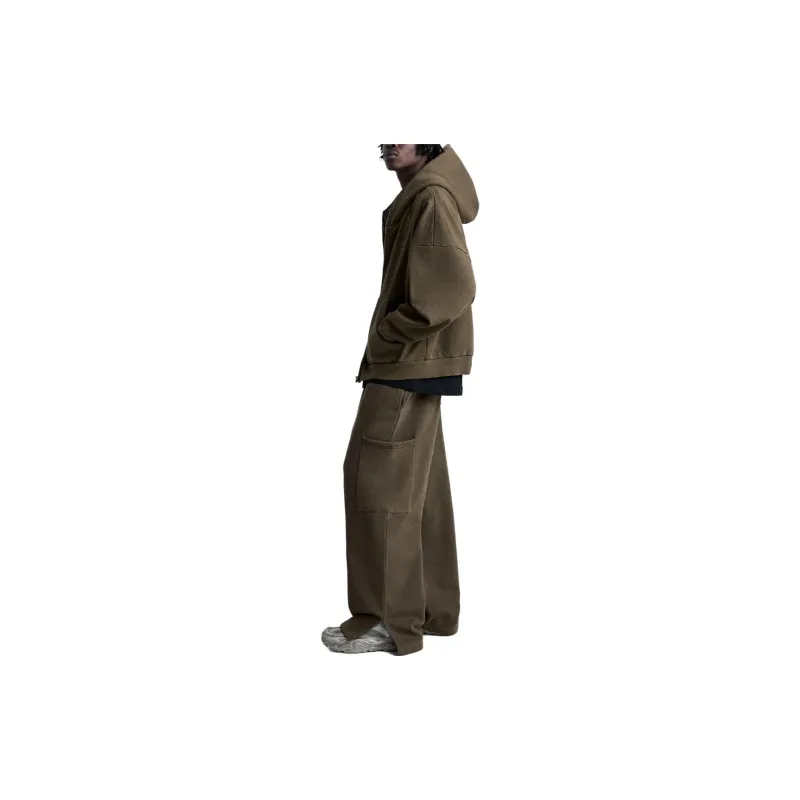 ZARA Cargo Pants Men Brown-4