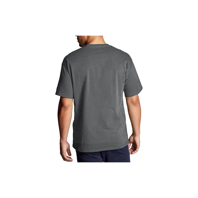 Champion Drop Shoulder Sleeve T Shirt Unisex Dark Gray US Version-5