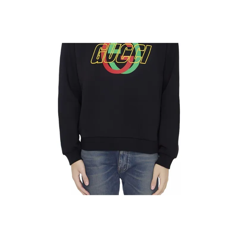 GUCCI Logo Printed Crewneck Sweatshirt-5