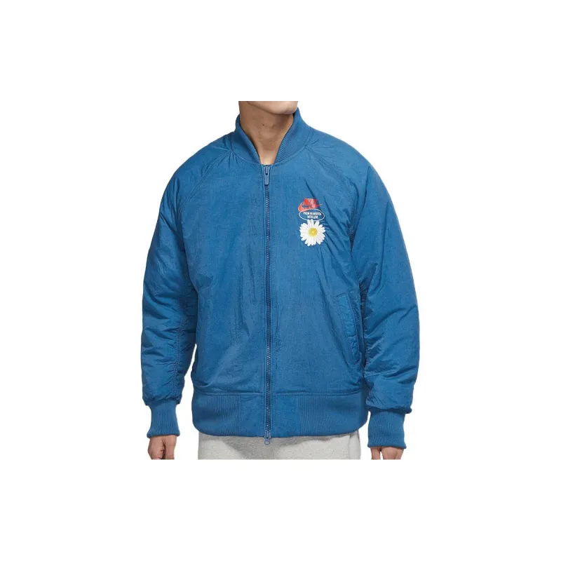 Nike Puffer Jackets Men Blue-2
