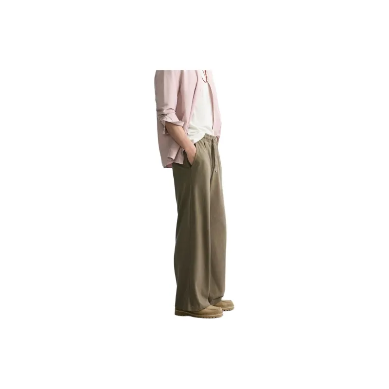 ZARA Casual Pants Men Green-4