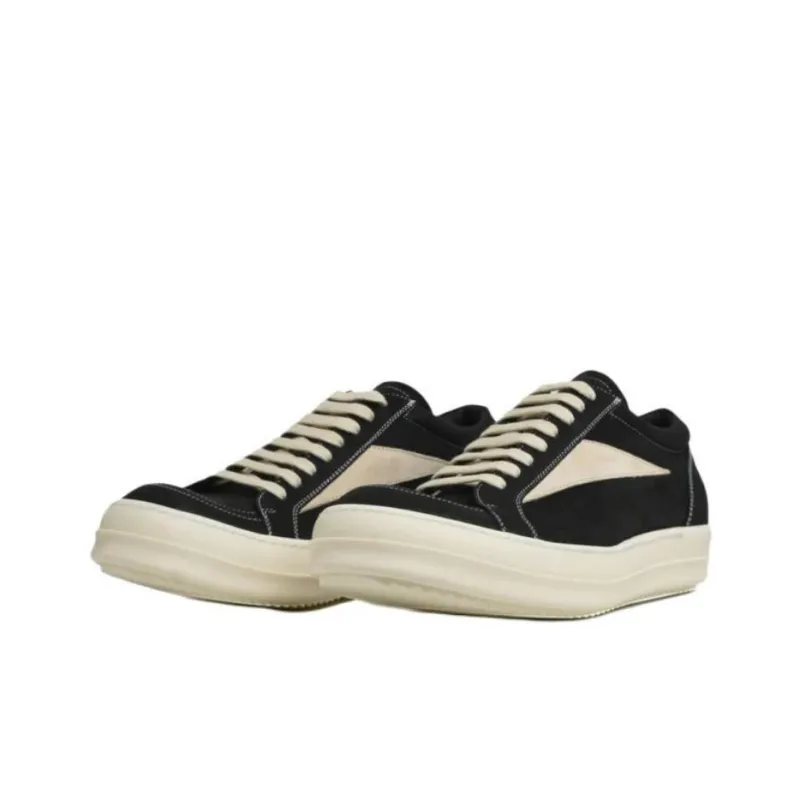 RICK OWENS Porterville Vintage Low Black Milk Nubuck-2