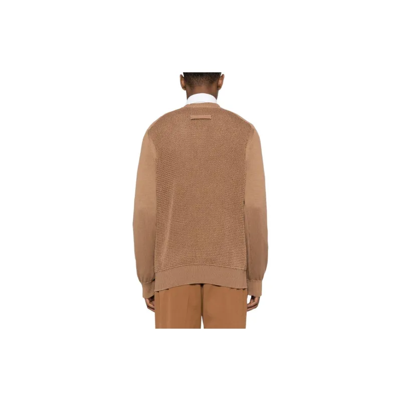 Ermenegildo Zegna Honeycomb knit Cotton blend Jumper-2