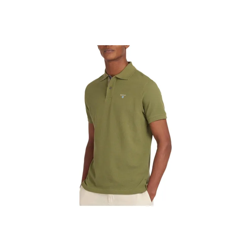 BARBOUR Polo Shirt Men's Olive Green-2