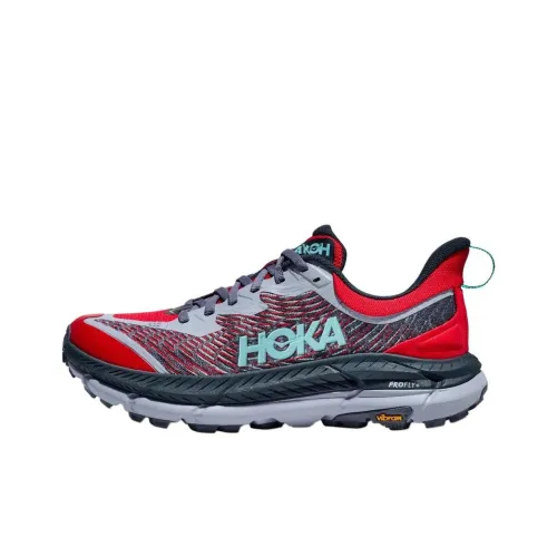 HOKA ONE ONE Mafate Speed 4 Running Shoes Women's Low-Top Cherry Pink/Stormy Sky