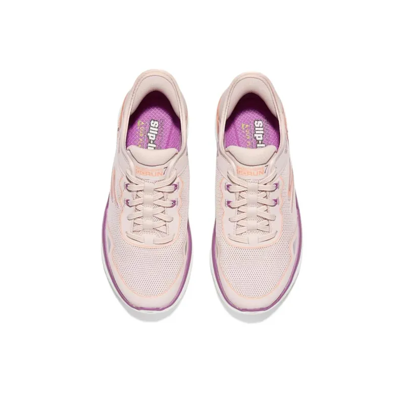 Skechers WOMEN'S GO Series Cushioned Slip Resistant Breathable Low Top Running Shoes Women's Light Pink-3