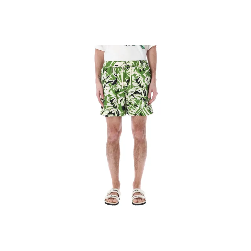 PALM ANGELS Floral print Drawstring Swim Shorts-3