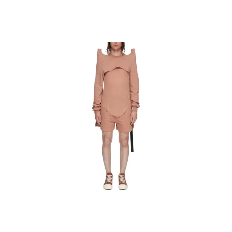 Rick Owens DRKSHDW SS24 Denim Shorts Men's Dark Pink-2