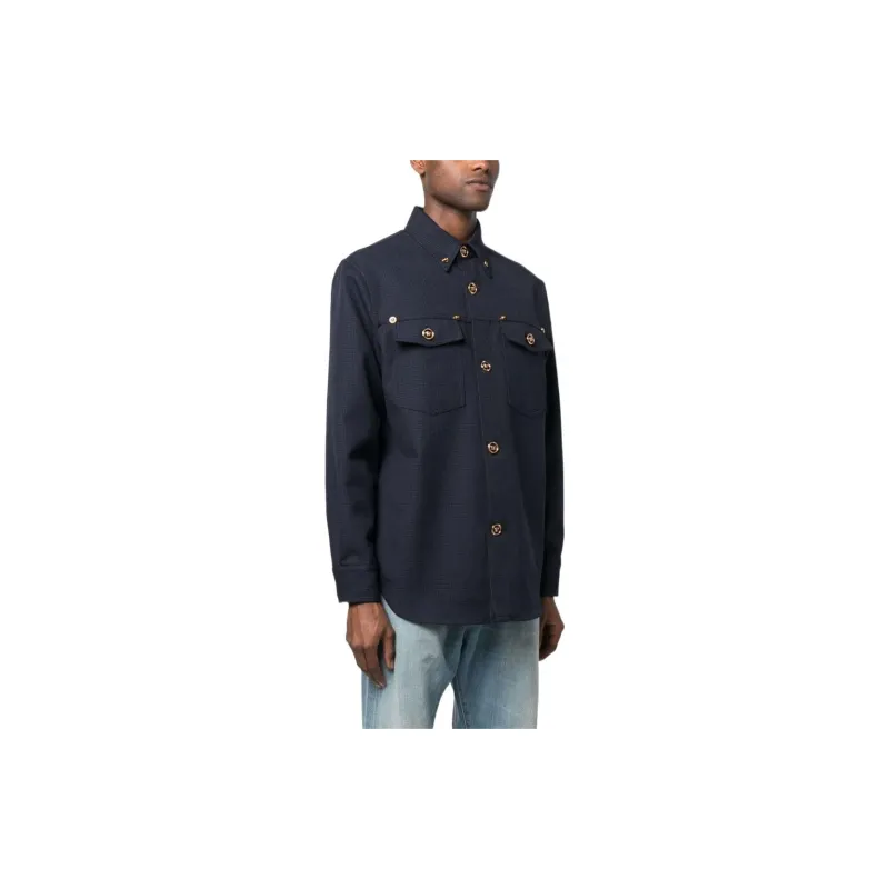 VERSACE FW22 Jackets & Coats Men's Blue-4