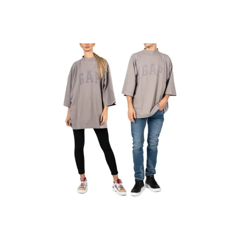 Balenciaga X Gap X YEEZY T Shirts Unisex Gray-1