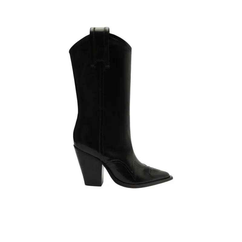 Schutz Cano Alto Ankle Boots 9cm Women's Black-1