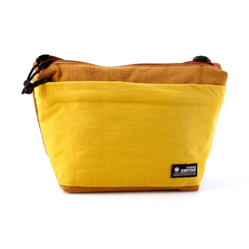 BACKSTAGE Polyamide Shoulder Bag Crossbody Bag Unisex Army Green/Orange/Yellow-9