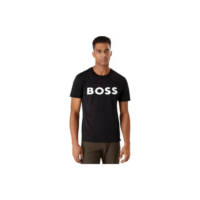 HUGO BOSS SS22 Men's Logo Print Short Sleeve T Shirt Black-1