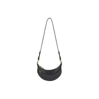 Chloe Shiny Grained Calfskin Shoulder Bag Crossbody Bag Women's Black