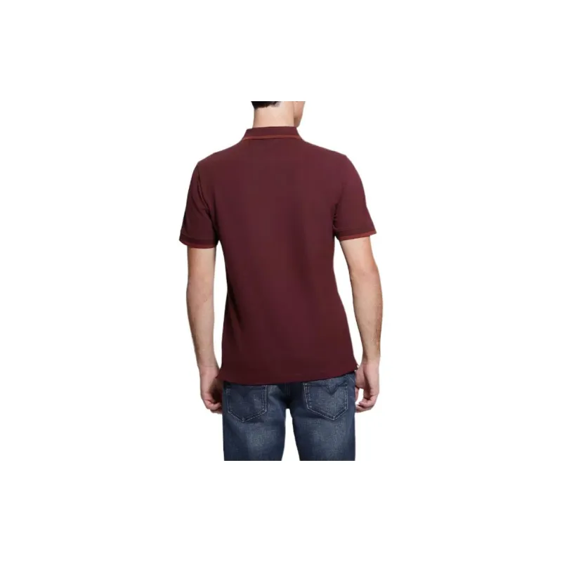 GUESS Eco Lyle Logo Polo Polo Shirt Men's Red-1