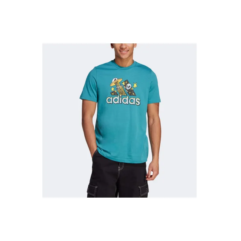 Adidas Sportswear T-Shirt Men's Turquoise-3