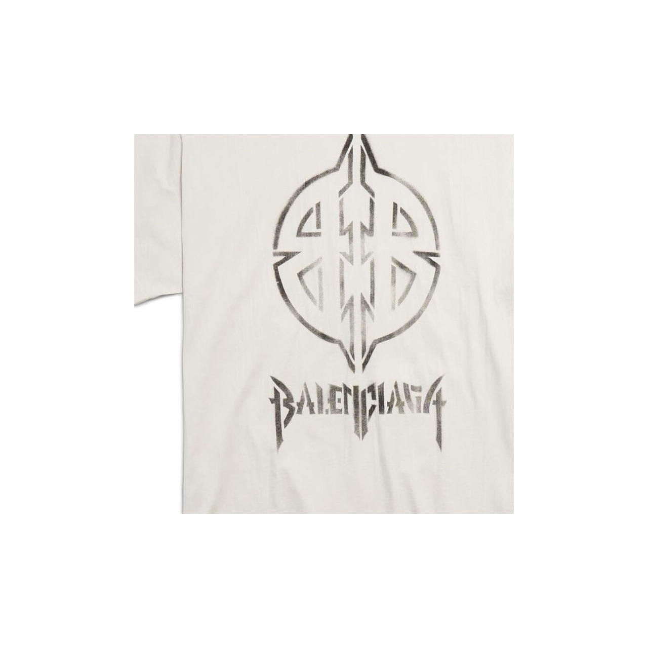 Balenciaga Bb Logo Printed Large Fit T-Shirt - POIZON