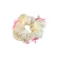 Pink Bowknot Milk White Scrunchy