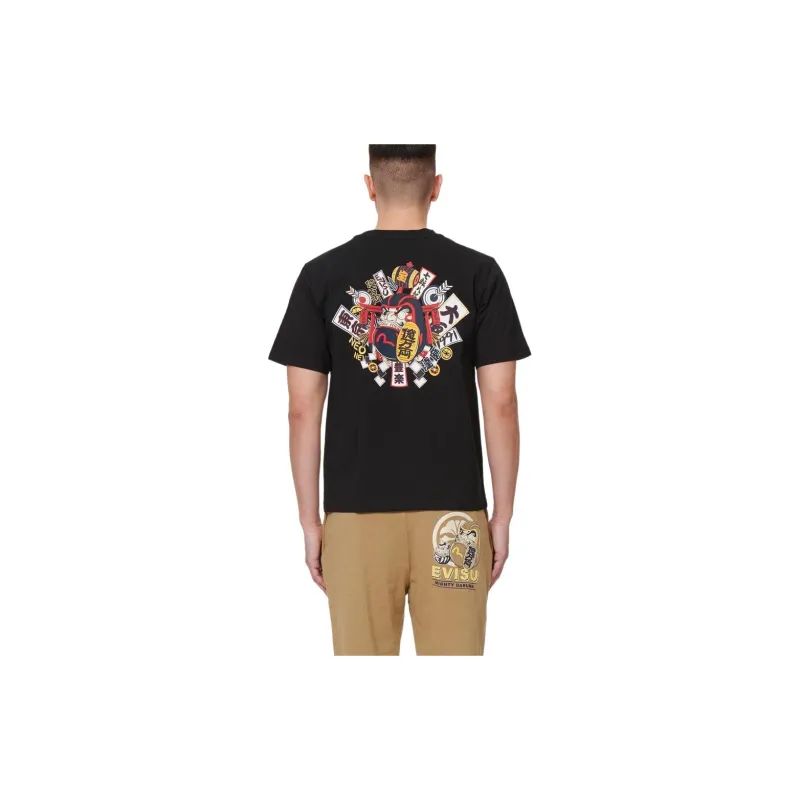 EVISU T Shirts Men Black-7