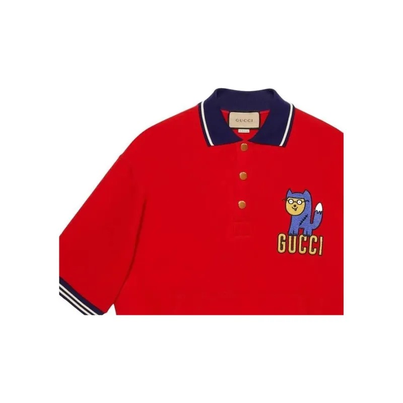 GUCCI FW22 Polo Shirt Men's Red-1