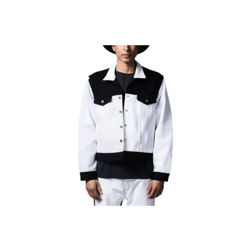 Levis Denim Jackets Men Black White-1