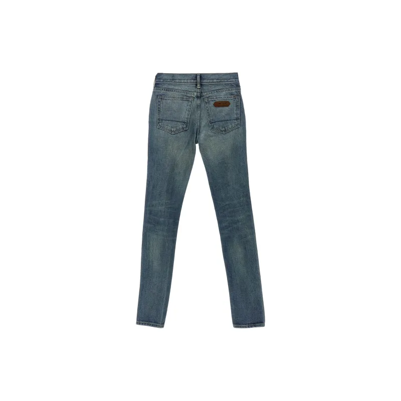 TOM FORD Logo Patch Skinny Jeans-1