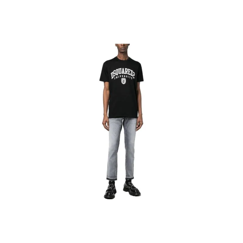 DSQUARED 2 Logo Patch Cropped Jeans-1