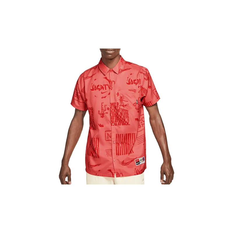 Nike Shirts Men Red-2