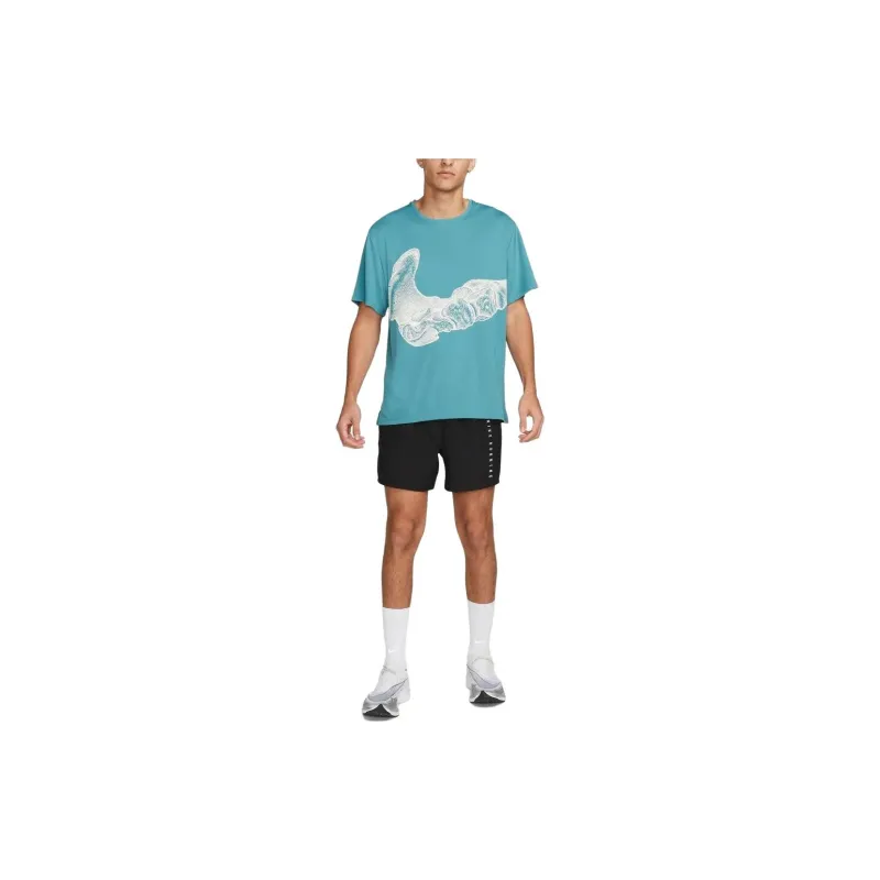 Nike Dri-FIT UV Run Division Miler T-Shirt Men's Green-2