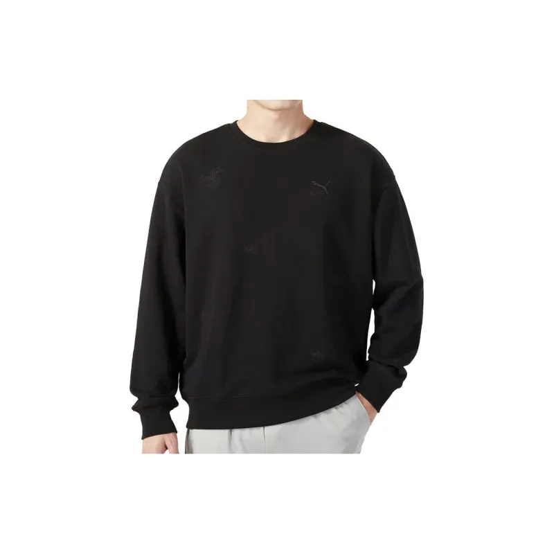 PUMA Sweatshirts Unisex Black-2