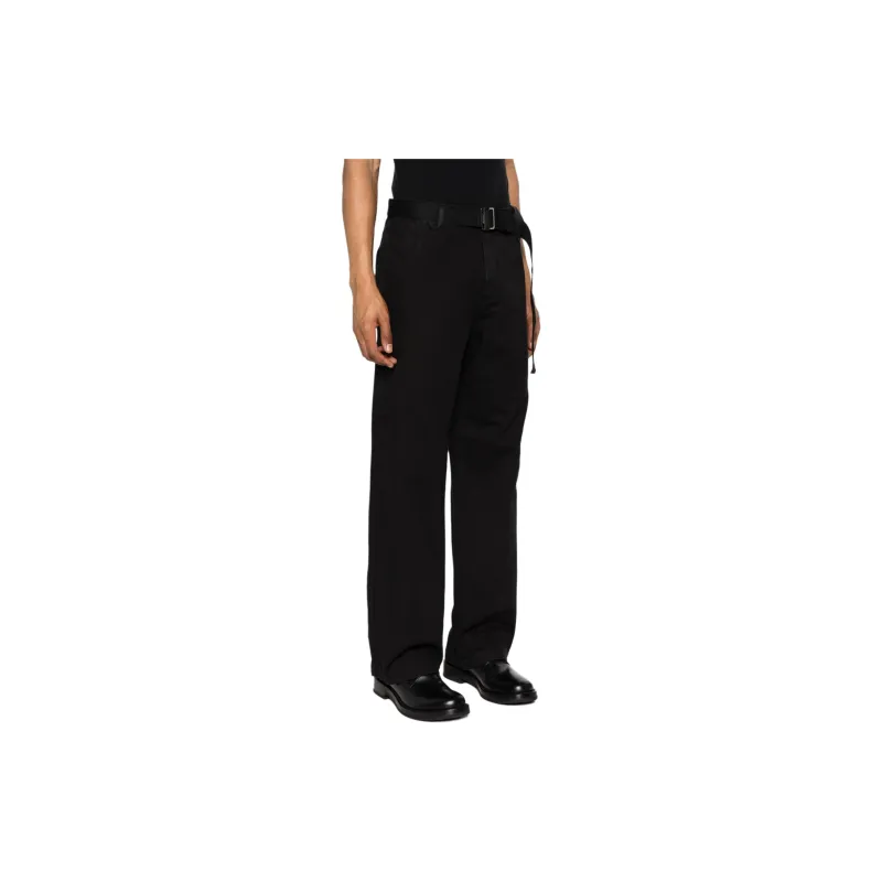 Jacquemus Le Pantalon Marrone Wide-leg Trousers-3