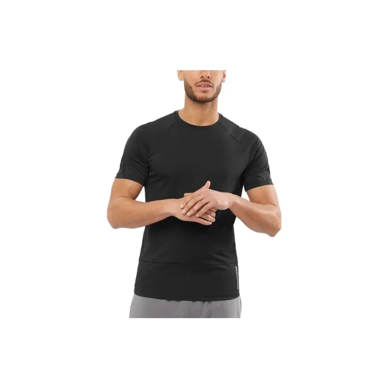 SALOMON CROSS RUN T Shirt Men's Black-1