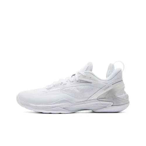 PEAK Agile 2.0 Basketball Shoes Men Low-Top All White/Silver