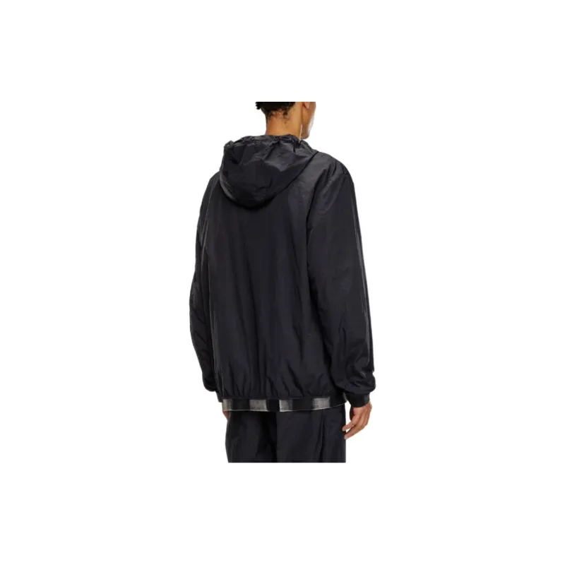 DIESEL J Post Recycled Zip up Hooded Jacket-4