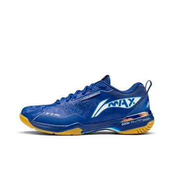 LiNing Anti Slip Wear Resistant Low Top Badminton Shoes Unisex Blue Red