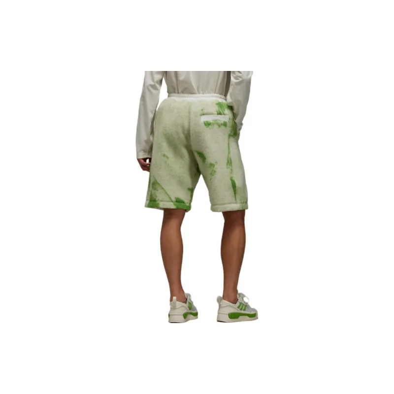 Y 3 Brush stroke Print Fleece Shorts-2