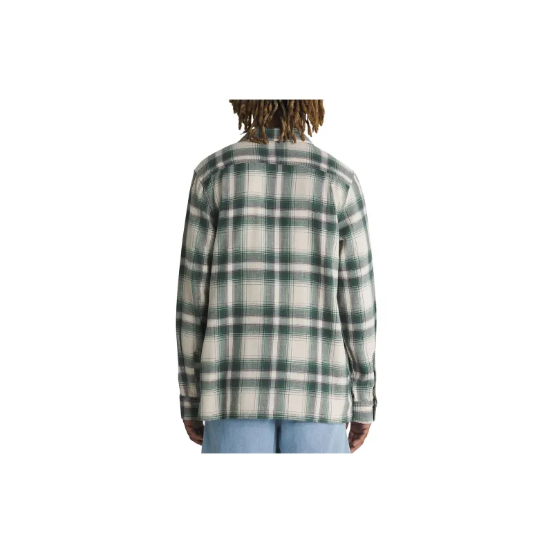 Vans SS24 Eastridge Long Sleeve Buttondown Shirt Shirt Men's Small Bar Green-4