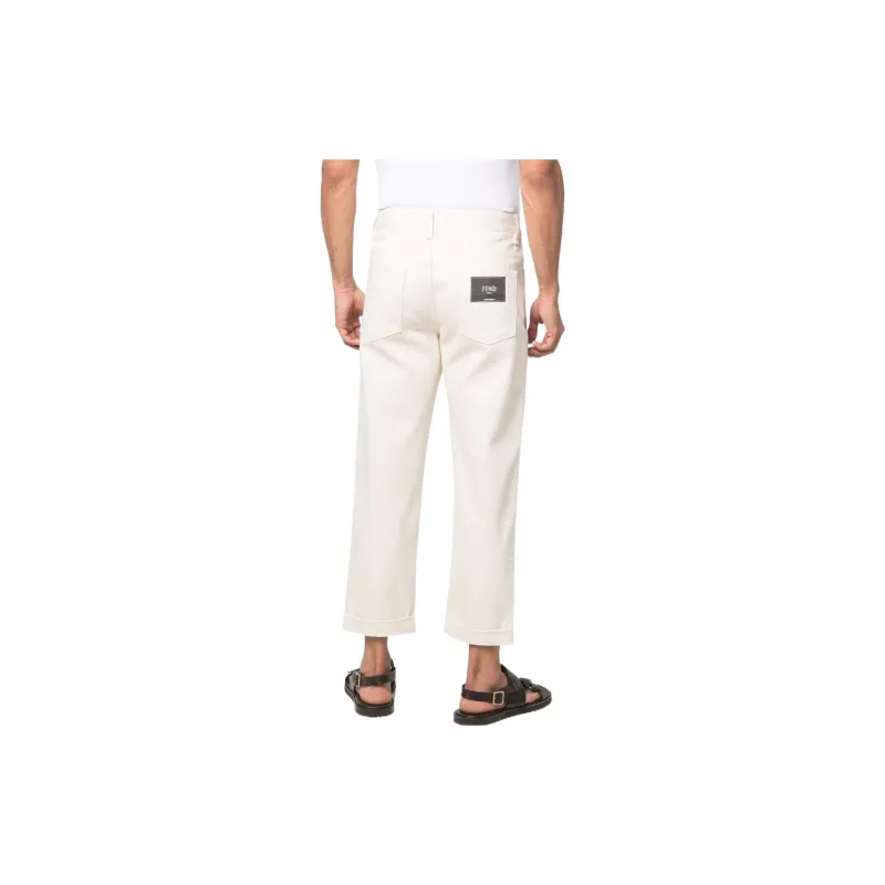 FENDI Jeans Men White-1
