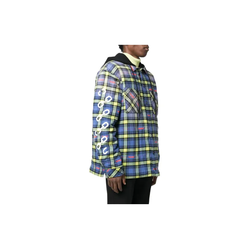 OFF WHITE Plaid check Shirt Jacket-3
