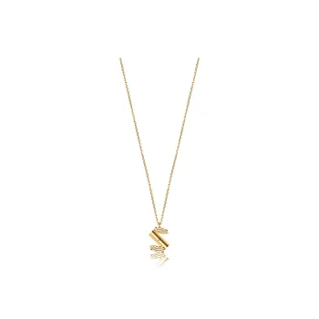 LOUIS VUITTON Lv & Me Necklace Letter S