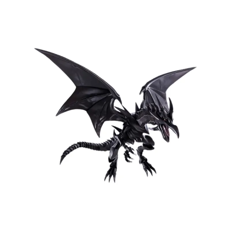 BANDAI Yu Gi Oh! Characters SHM Duel Of The Monsters True Red Eyed Black Dragon Action Figures-0
