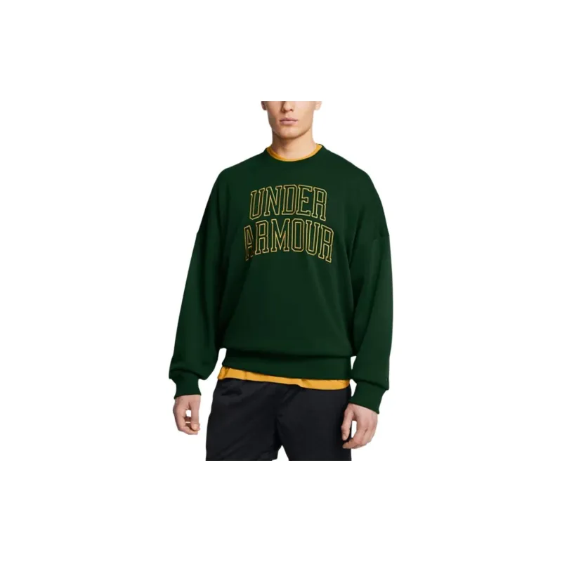Under Armour Icon Heavyweight Terry Sweatshirt Men's Forest Green-3