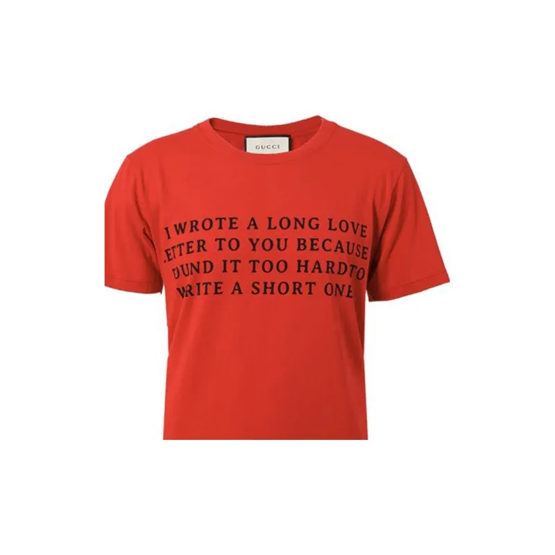 GUCCI T-Shirts Men Red-2